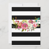 Meisjes Herfst Floral Vier en Fabulous 4th Birthda Kaart (Achterkant)