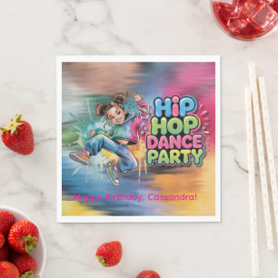 Meisjes Hip Hop Dans Verjaardagsfeestje Servet