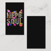 Meisjes Hippie 60s 70s kleurrijke bloemen Vrede Visitekaartje (Voorkant / Achterkant)