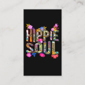 Meisjes Hippie 60s 70s kleurrijke bloemen Vrede Visitekaartje (Voorkant)