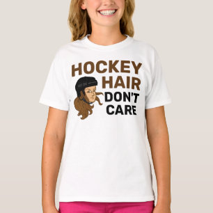 Meisjes Hockey Hair geven Brunette T-Shirt niet