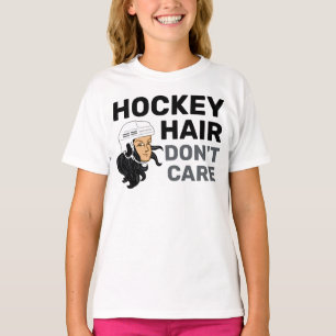 Meisjes Hockey Hair Zorgt niet voor Black Hair T-S T-shirt