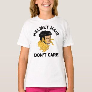Meisjes Hockey Helmet Hair Zorg niet voor Blonde H T-shirt