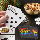 Meisjes, homo's en holebi's holebi pride maand inc pokerkaarten (Insitu)