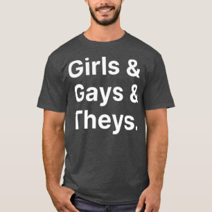 Meisjes Homo's en Theys LGBT Funny Enby Humor T-shirt