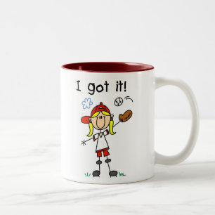 Meisjes Honkbal Ik Heb Hem Tweekleurige Koffiemok