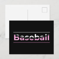 Meisjes Honkbal - Roze Geometrische Typografie