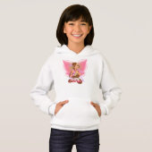 Meisjes' Hoodie. Roze. Met Flora Winx (Voorkant volledig)