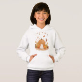 Meisjes Hoodies Sweatshirts schattige herfst print (Voorkant volledig)