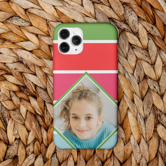 Meisjes horizontale strepen met foto Case-Mate iPhone 14 pro max hoesje