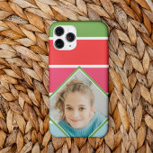 Meisjes horizontale strepen met foto Case-Mate iPhone case