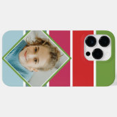 Meisjes horizontale strepen met foto Case-Mate iPhone case (Achterkant (horizontaal))