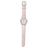 Meisjes horloge met eigen naam Roze Fee Kinderen H (Vlak)