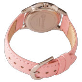 Meisjes horloge met eigen naam Roze Fee Kinderen H (Achterkant)