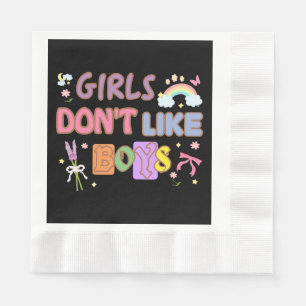 Meisjes houden niet van jongens servet
