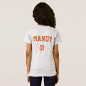 MEISJES houden van ADVENTURES Naam back Girl Power T-shirt (Achterkant volledig)