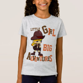 MEISJES houden van AVONTUREN Naam toevoegen Girl P T-shirt