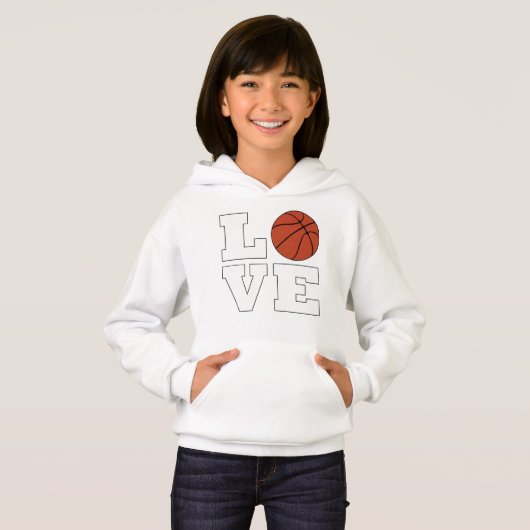 Meisjes houden van Basketball Player Cute Sports (Voorkant volledig)