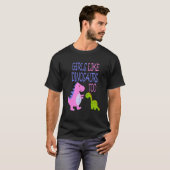 Meisjes houden van dinosaurussen t-shirt (Voorkant volledig)