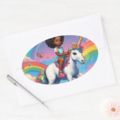 Meisjes houden van eenhoorns stickers (Envelop)