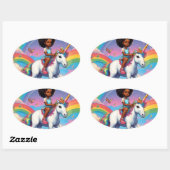 Meisjes houden van eenhoorns stickers (Vel)