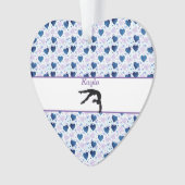 Meisjes houden van gymnastiek harten acryl Ornamen Ornament (voorkant)