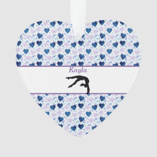 Meisjes houden van gymnastiek harten acryl Ornamen Ornament