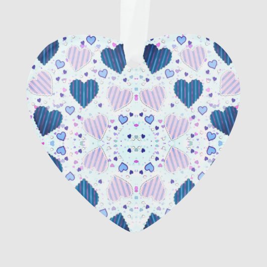 Meisjes houden van gymnastiek harten acryl Ornamen Ornament (achterkant)