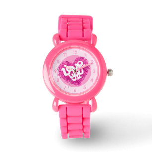 Meisjes houden van je hart pols horloge