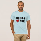 Meisjes houden van me t-shirt (Voorkant volledig)