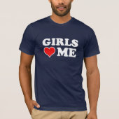Meisjes houden van me t-shirt (Voorkant)