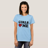 Meisjes houden van mij t-shirt (Voorkant volledig)