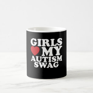 Meisjes houden van mijn autisme swag awareness har koffiemok