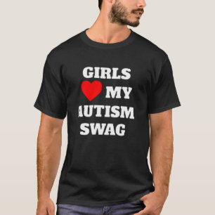 Meisjes houden van mijn autisme swag T-shirt