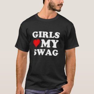 Meisjes houden van mijn swag meisjes hart mijn swa t-shirt