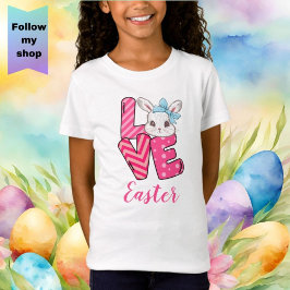 Meisjes houden van Pasen T-shirt
