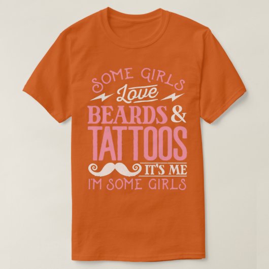 Meisjes houden van Tattoos T-shirt (Design voorkant)