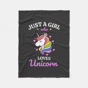 Meisjes houden van Unicorn Fan Club Fleece Deken