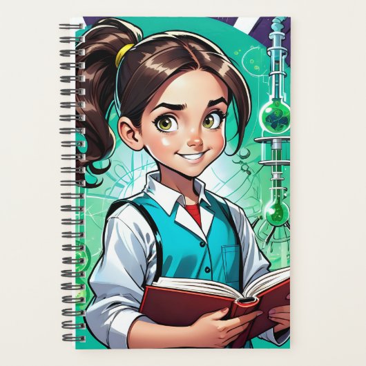 Meisjes houden van wetenschap! planner (Voorkant)