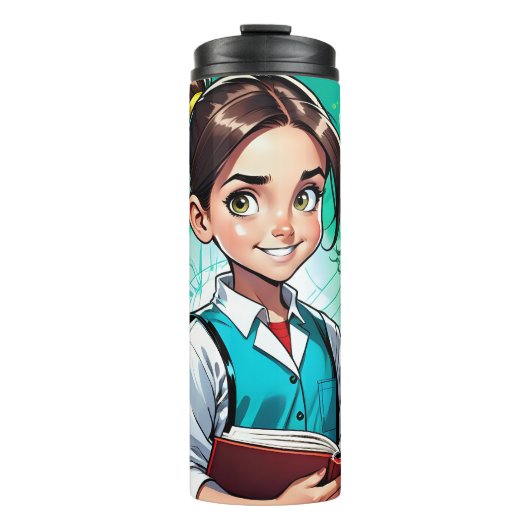 Meisjes houden van wetenschap! thermosbeker (Voorkant)