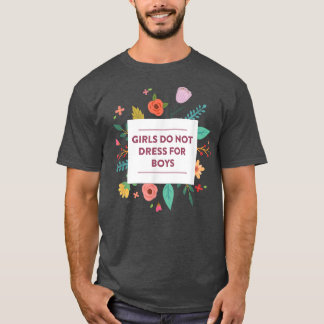 Meisjes houden zich niet druk om jongens die femin t-shirt
