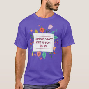 Meisjes houden zich niet druk om jongens die femin t-shirt
