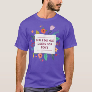 Meisjes houden zich niet druk om jongens die femin t-shirt