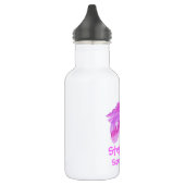 Meisjes id pony roze en witte drinken flesje waterfles (Links)
