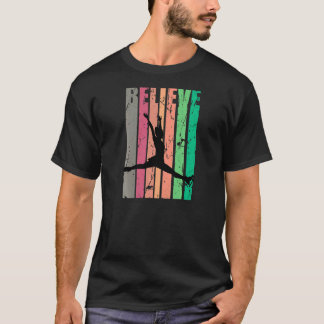 Meisjes ijsschaatser Afbeelding Dancer Motivationa T-shirt