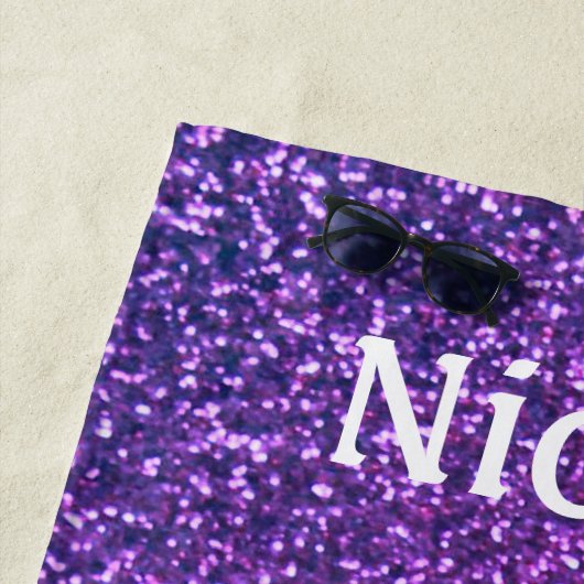 Meisjes "Ik geloof in Mermaids", gepersonaliseerd Strandlaken (In situ)