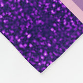 Meisjes "Ik hou van dansen" Paarse sparkle Fleece Deken (Hoek)