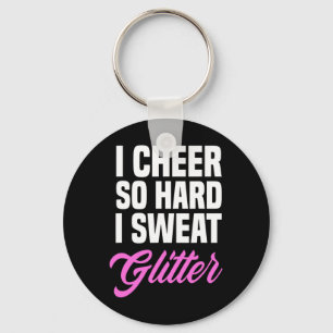 Meisjes ik juich zo hard ik zweet glitter grappig  sleutelhanger