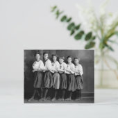 Meisjes in Bloomers, begin jaren 1900 Briefkaart (Staand voorkant)