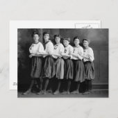 Meisjes in Bloomers, begin jaren 1900 Briefkaart (Voorkant / Achterkant)